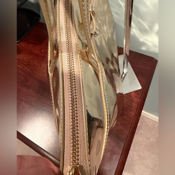 Kate Spade Gold Polka Dot Tote Bag - Picture 7 of 12